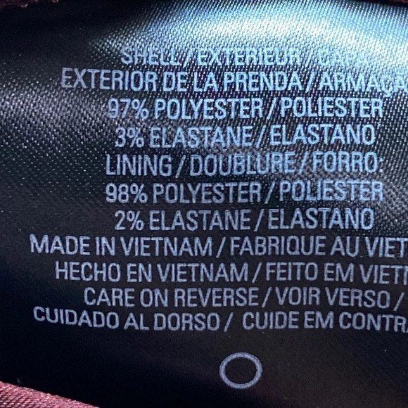 T Tahari Wine Plum Purple V-Neck Sleeveless Ruched Satin Mini Dress Size 10 - Picture 6 of 6